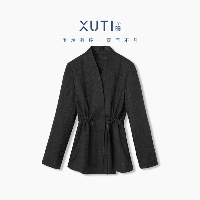 序缇『云澹兮』春季新款复古国风新中式女装桑蚕丝上衣S68-7229