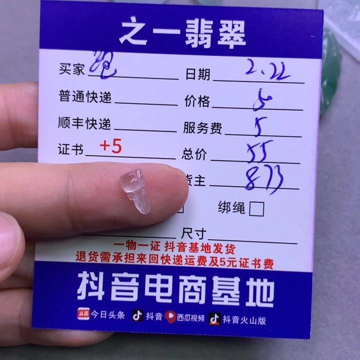 翡翠颈饰未镶嵌跑***笋