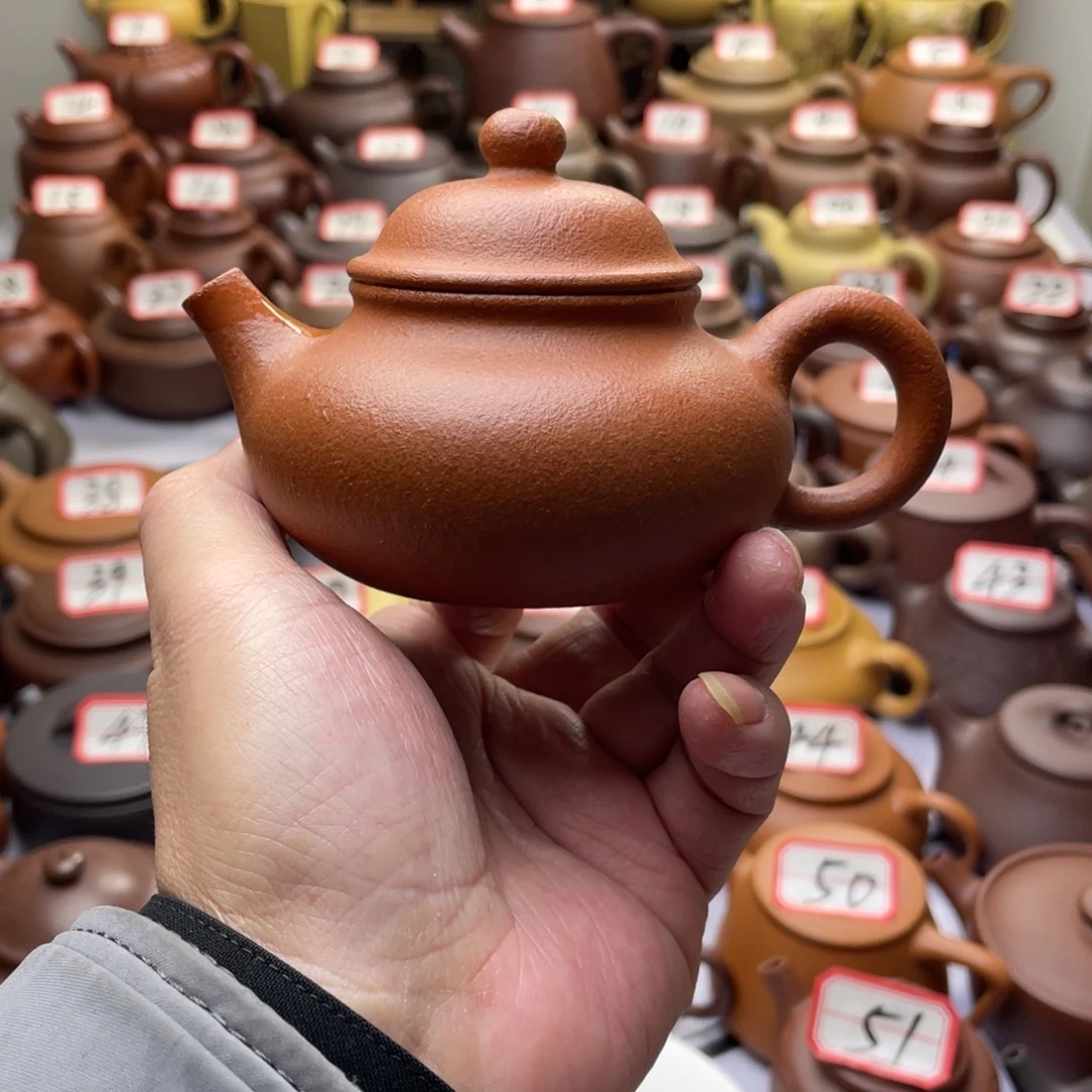紫砂茶壶宜兴紫砂半手工