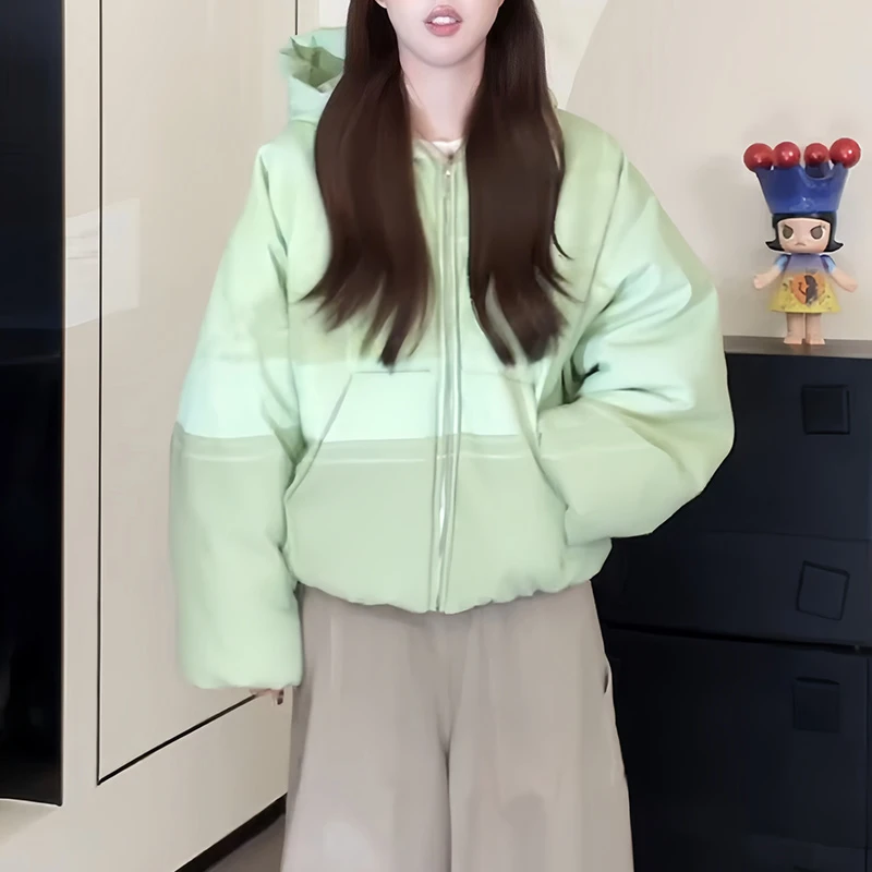 霖优【冬日恋歌】短款加厚棉服外套深冬新款面包服棉衣保暖棉袄女装