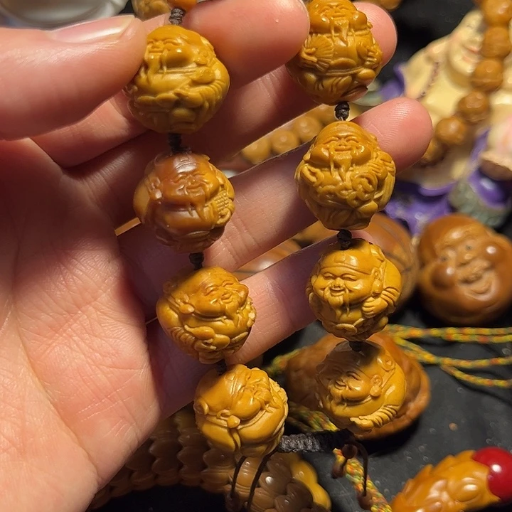 橄榄核手串/手链元甲财神