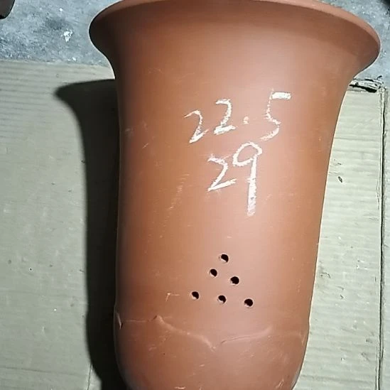 紫砂红泥莲花金钟一个