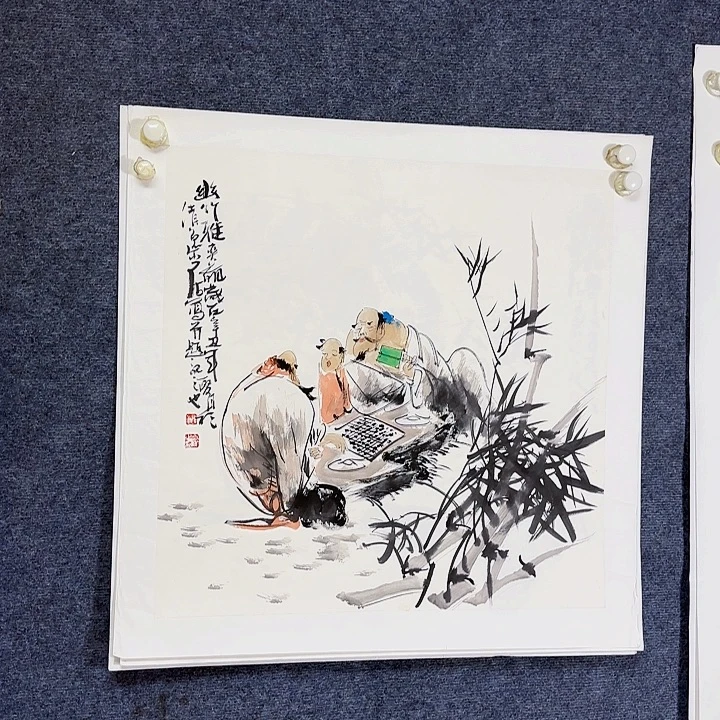 国画国画人物作品