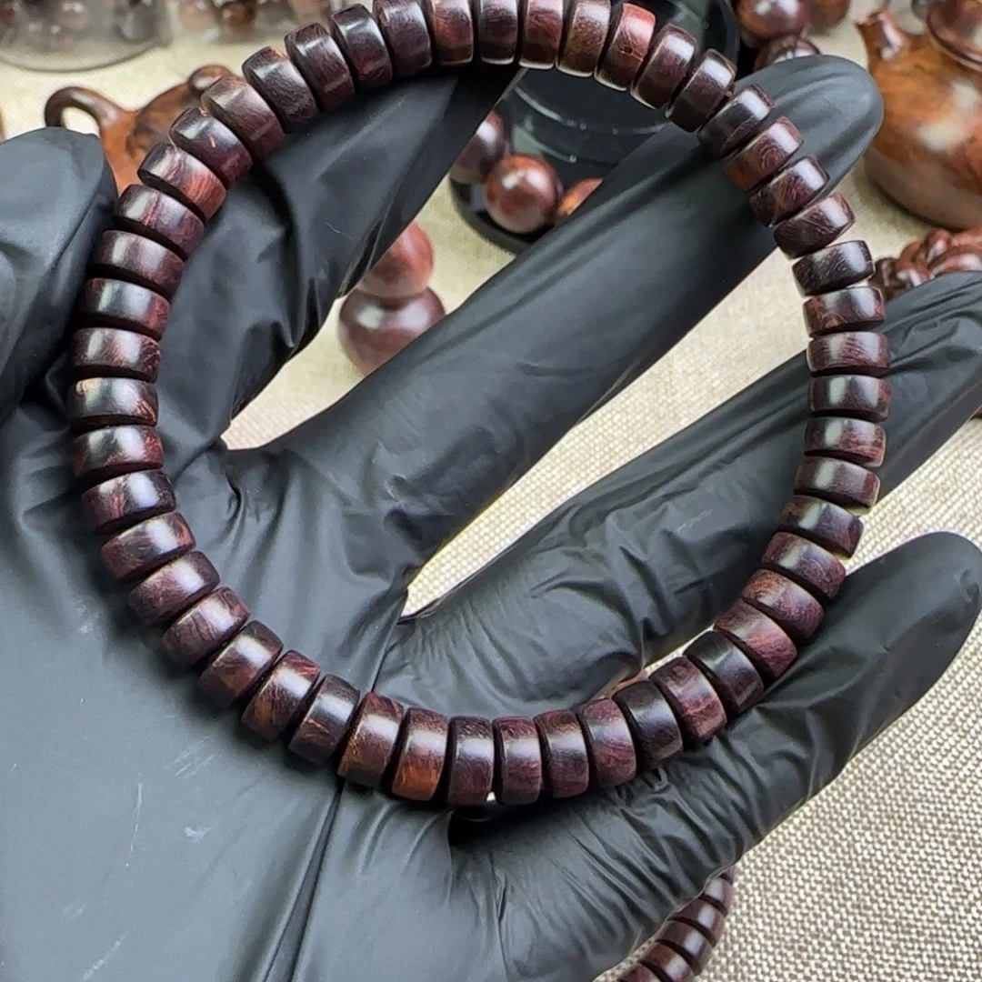 手串/手链黄花梨/降香黄檀紫罗兰纽扣珠50颗