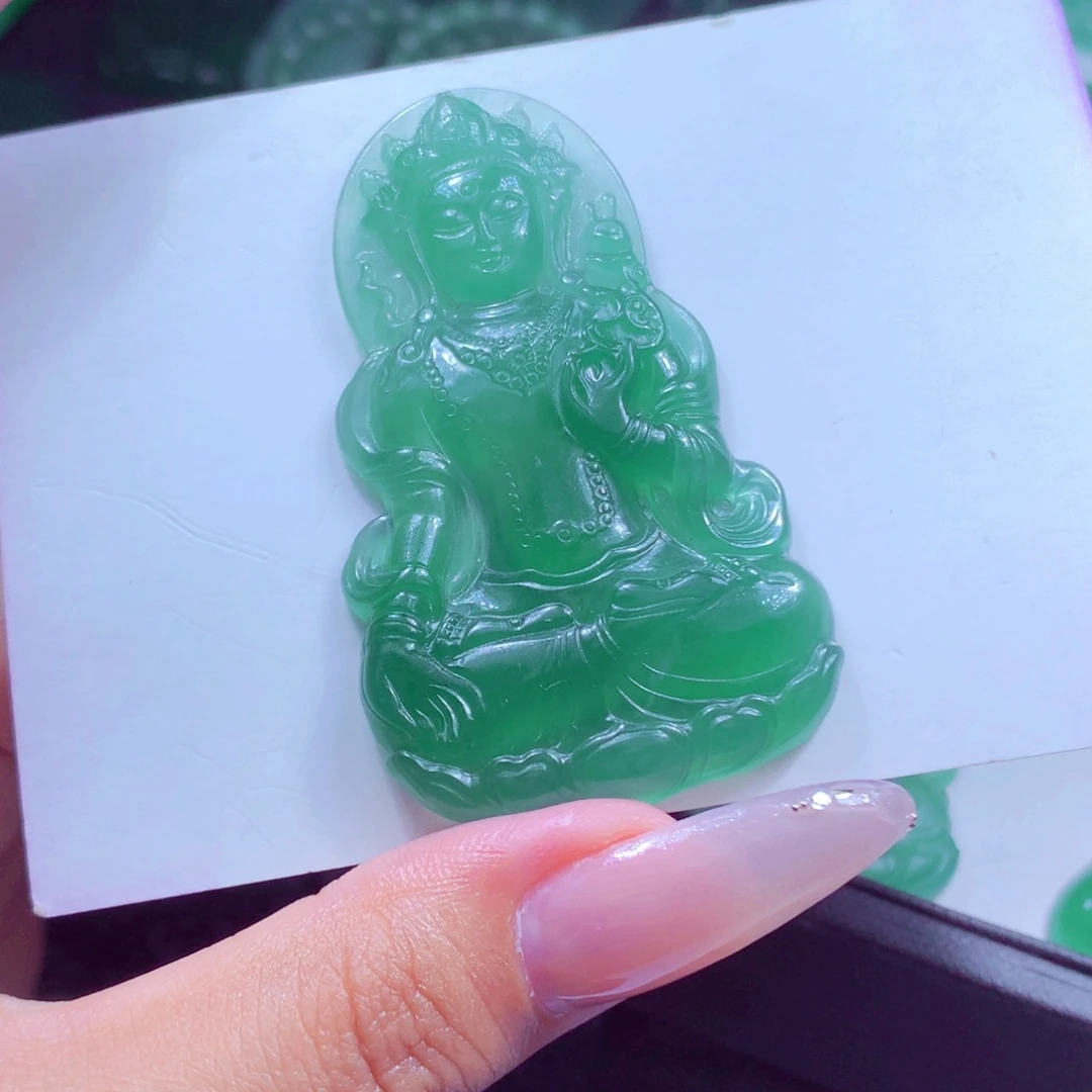 定制翡翠未镶嵌天然缅甸翡翠A货毛货挂件