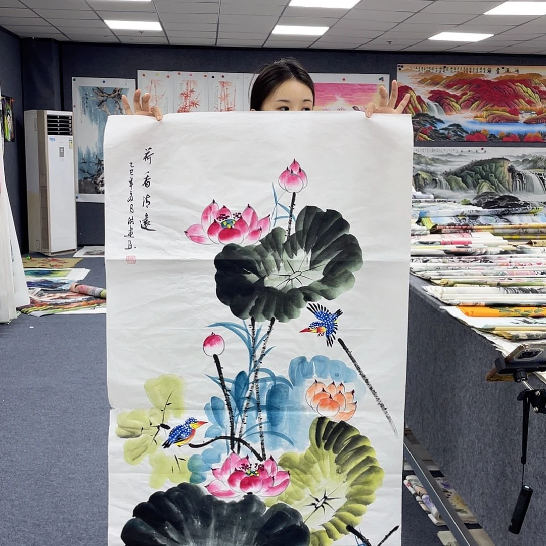 国画作品小姐姐放漏…