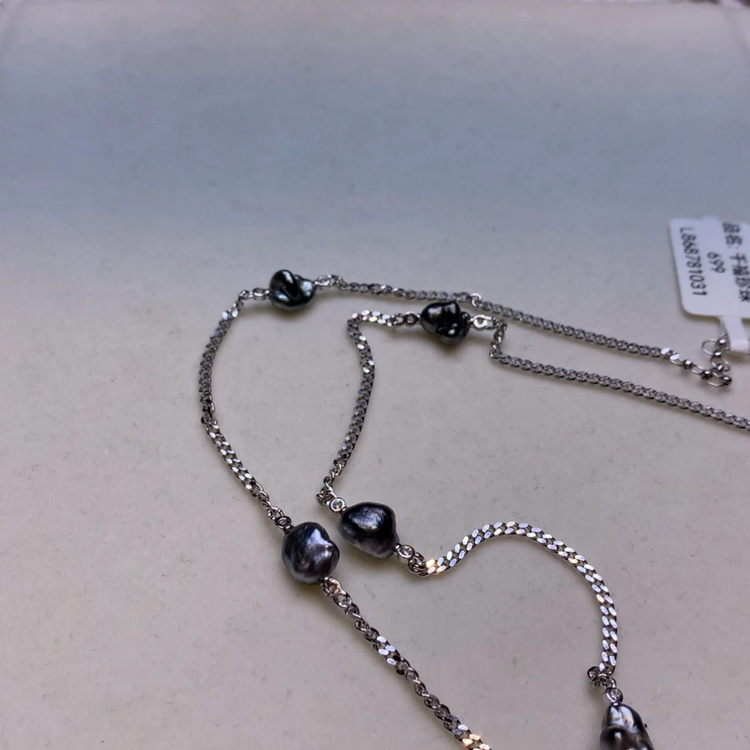 颈饰银S925镶嵌海水珍珠