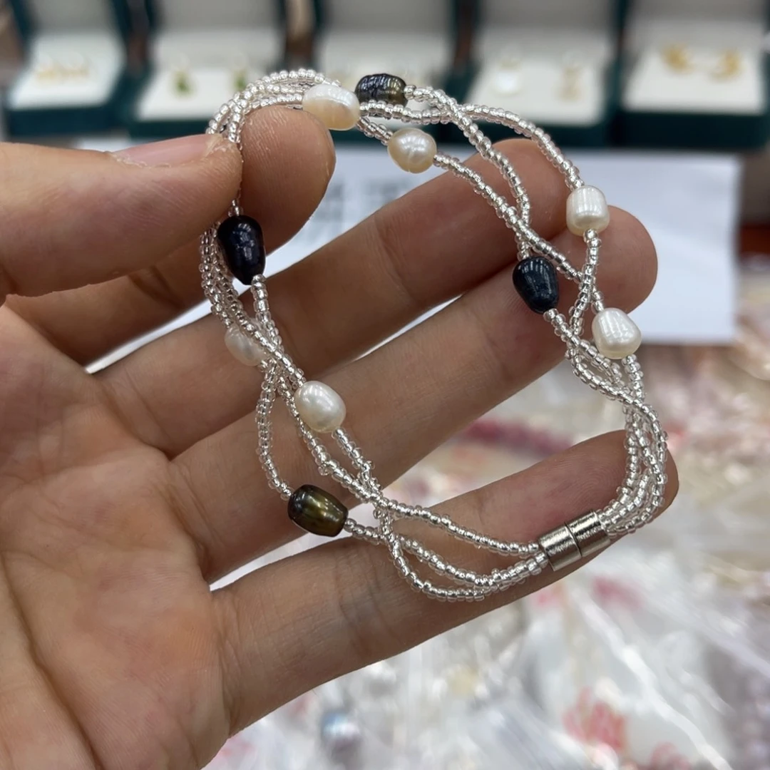 淡水珍珠合金颈饰02573