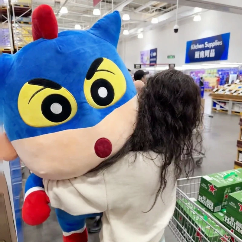 山姆大号蜡笔小新动感超人玩偶超大毛绒玩具公仔娃娃驾车个人用品