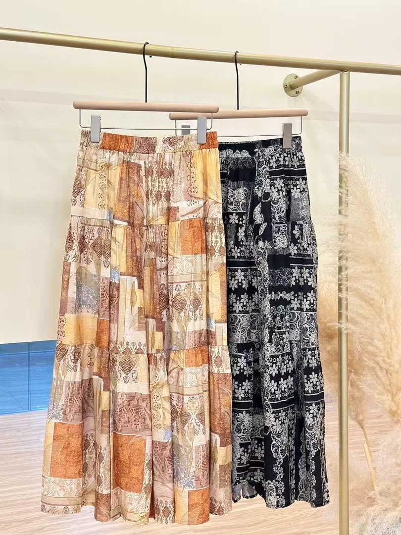 杨杨 夏日休闲花花老钱裙88549