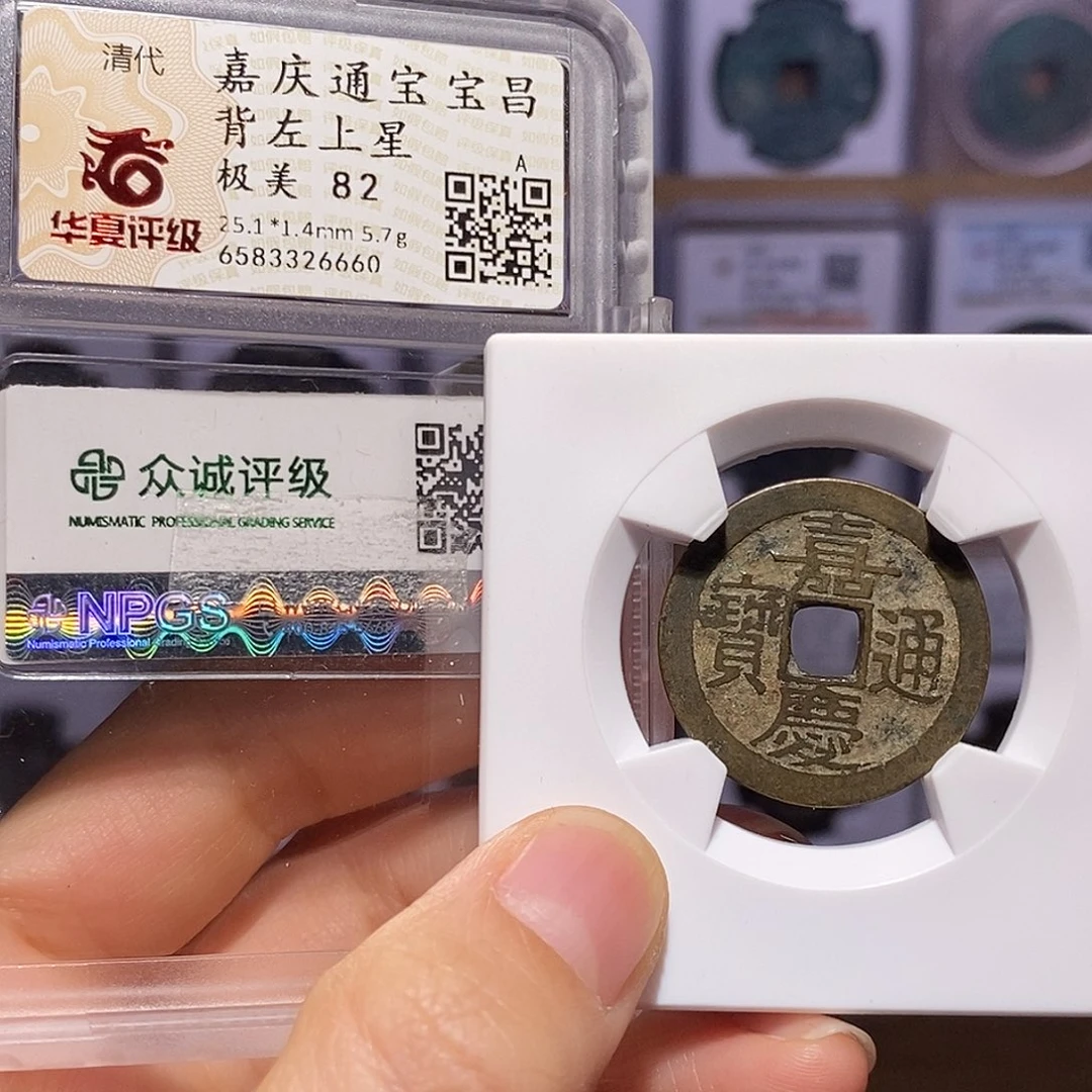 铜嘉庆 昌 背上星 很厚重 6660
