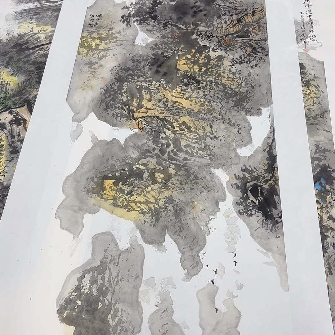 国画贾述轩三尺童