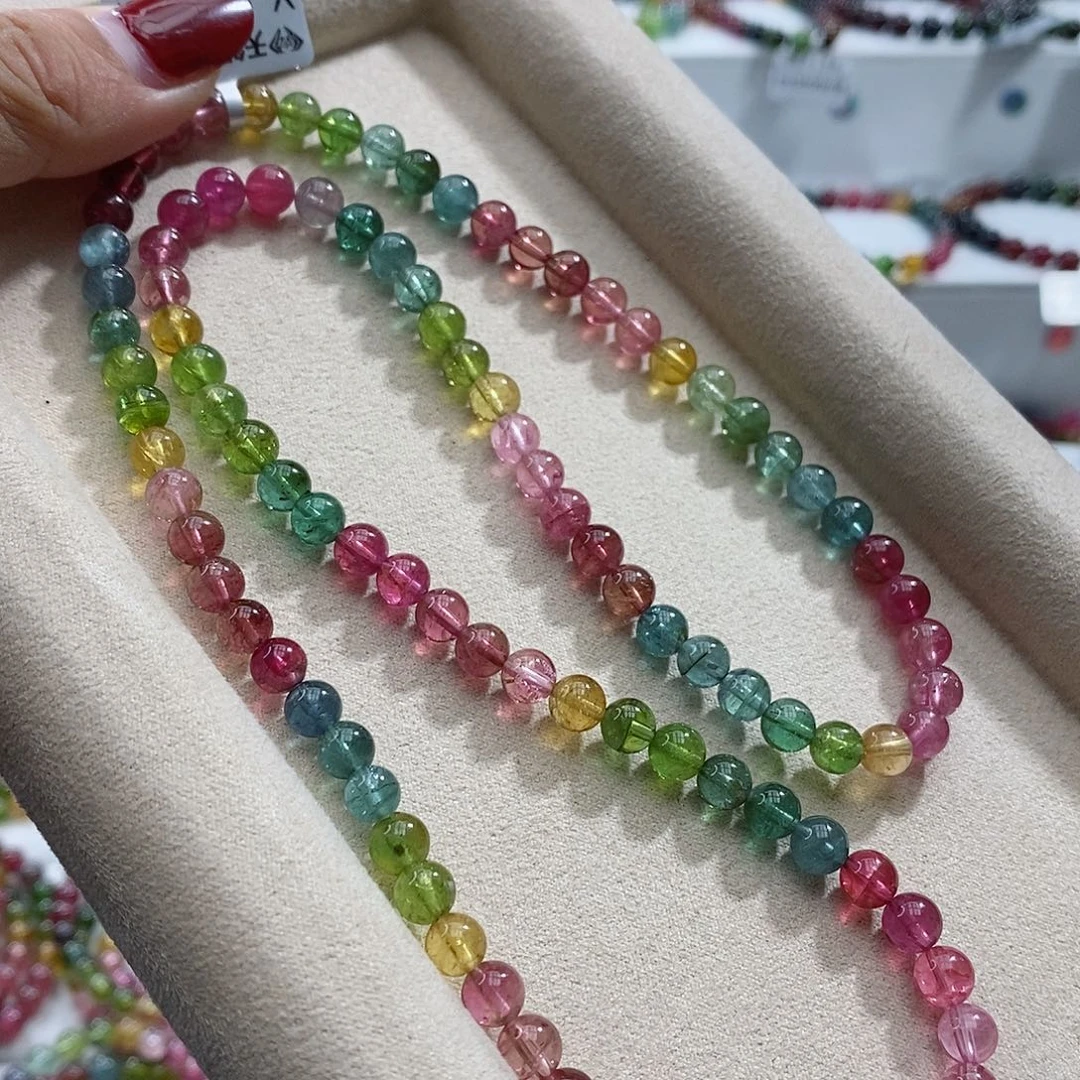 碧玺手链未镶嵌多样性发一条