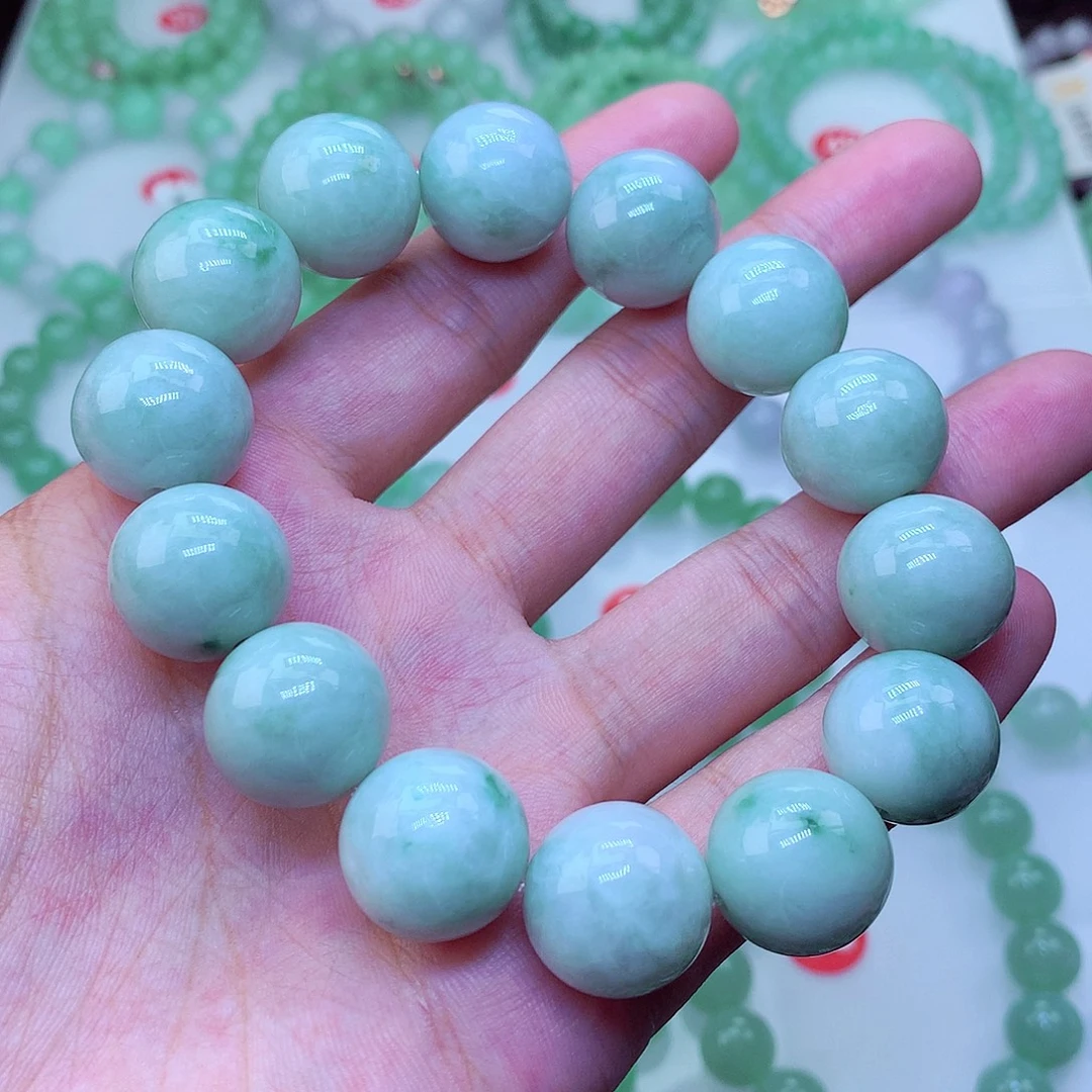 翡翠未镶嵌毛衣链卡16