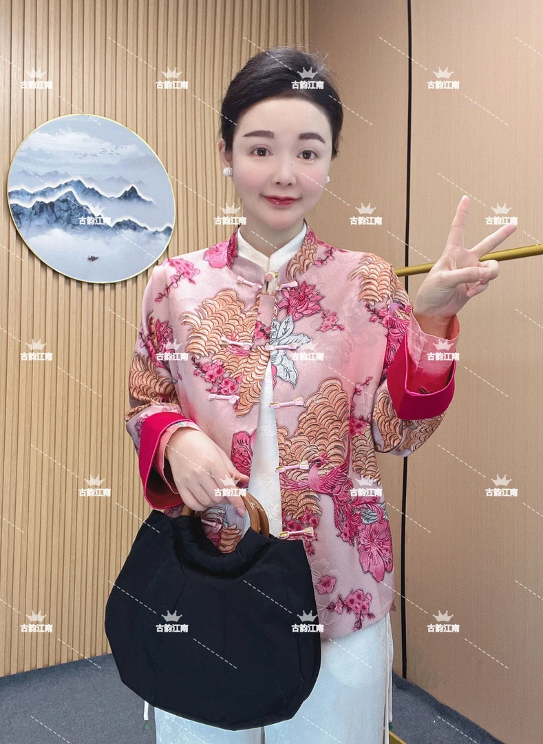 【古韵江南】专属定制·注重品质新中式国风凤凰提花女上衣外套D2141