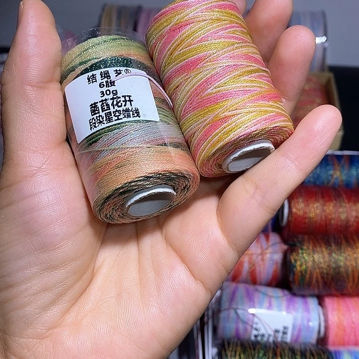 腈纶6股樱花+菡萏花开蜡线