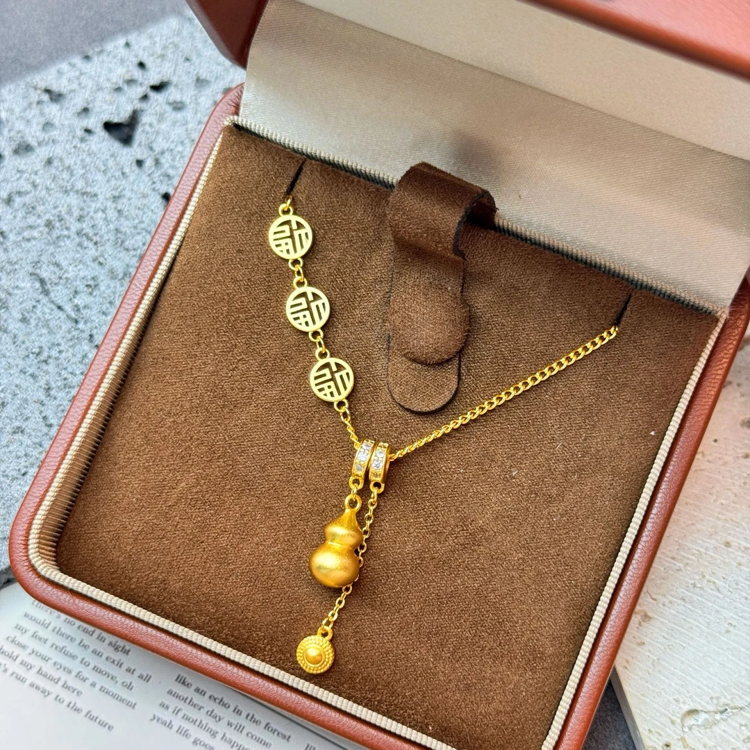 合金项链 14679精工炉内福字葫芦项链套链