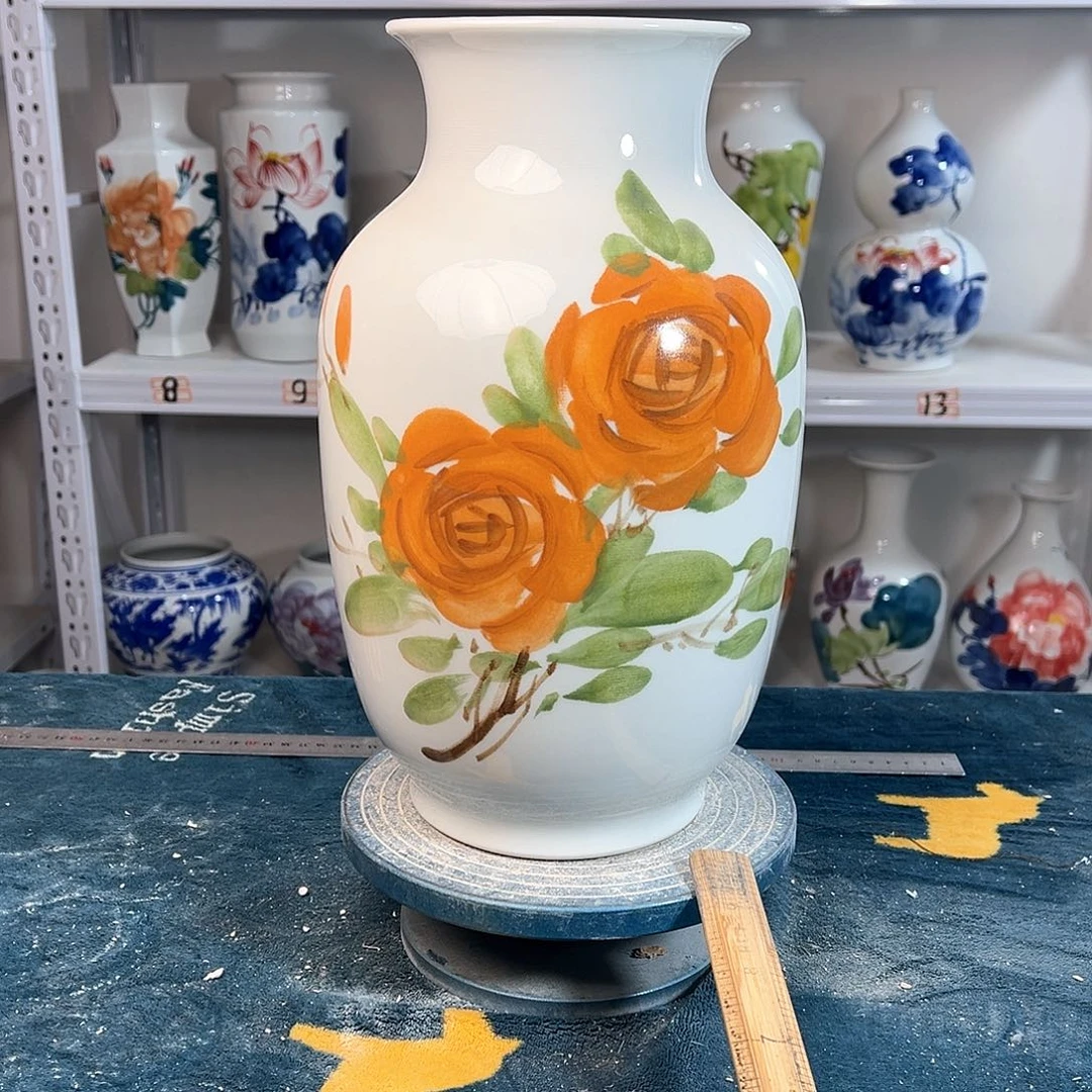 摆件景德镇陶瓷大冬梅鬼