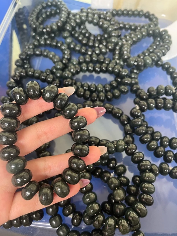 鹿总珠宝 算盘珠和田玉手串卡14（多样性发货拍一发一）