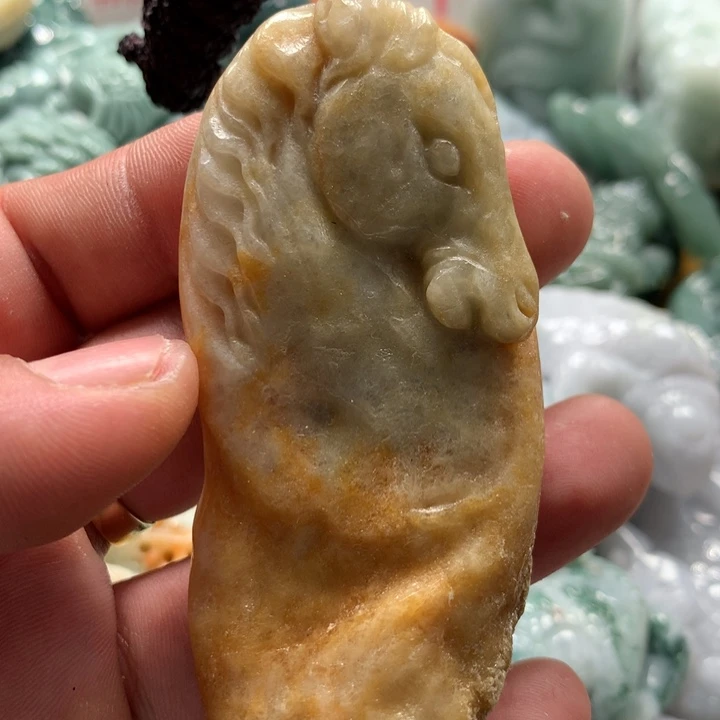 翡翠未镶嵌颈饰保真天然a货翡翠