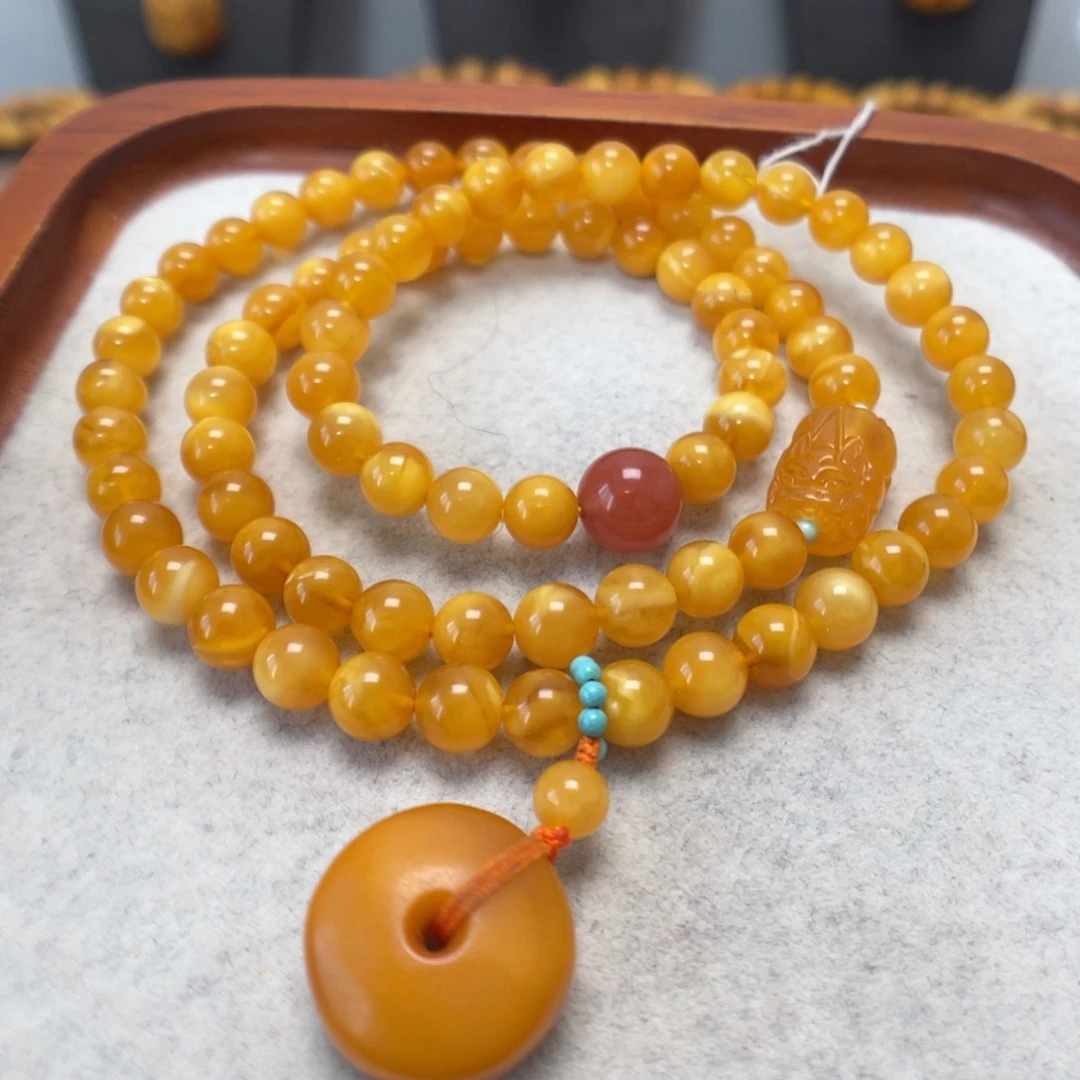 蜜蜡未镶嵌手链蜜蜡