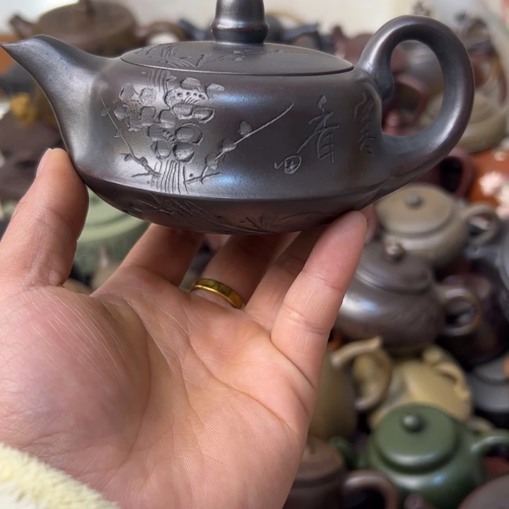 紫砂茶壶把手磕碰