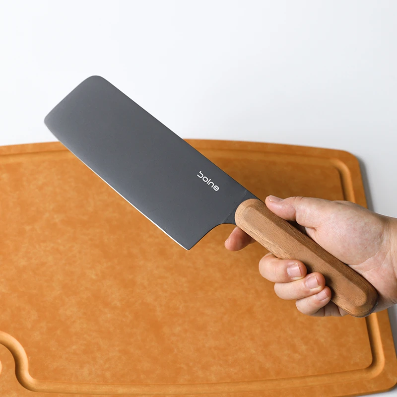 Vv小丸家 菜刀家用刀具厨师专用厨房肉片刀实木柄切菜刀德国品牌