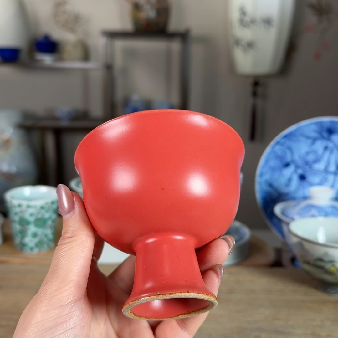 杯景德镇陶瓷柴烧多人