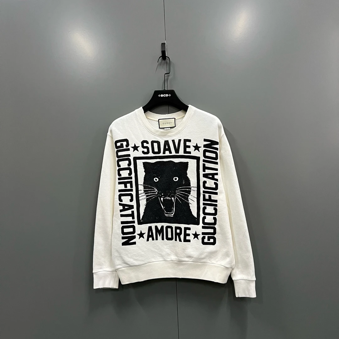 95新 GUCCI/古驰 【XP】GUCCI 古驰 黑豹卫衣 XS码/95新