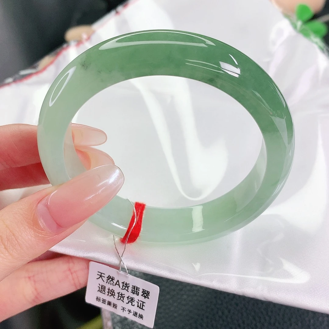 未镶嵌手镯翡翠55圈