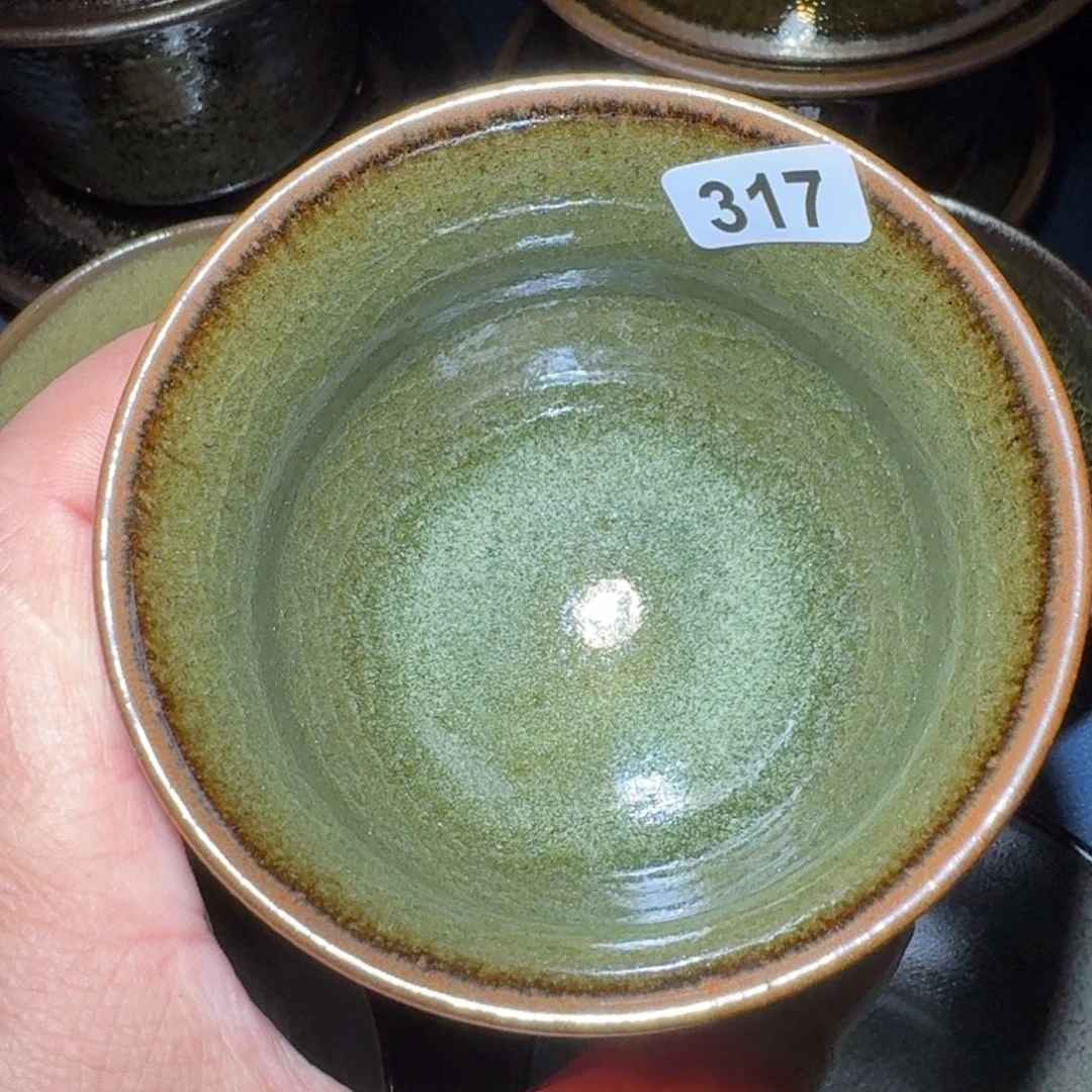 小雨茶盏，手工柴烧无**惧