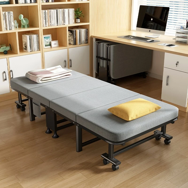 家用翻转推拉旋转床单午休床陪护床午睡床加高折叠午休床折叠床