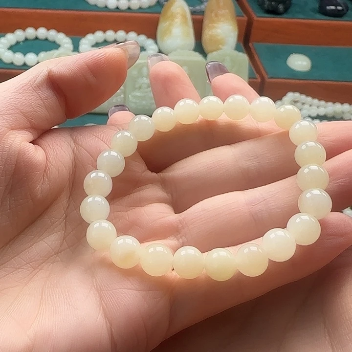 和田玉（糖玉）未镶嵌手链