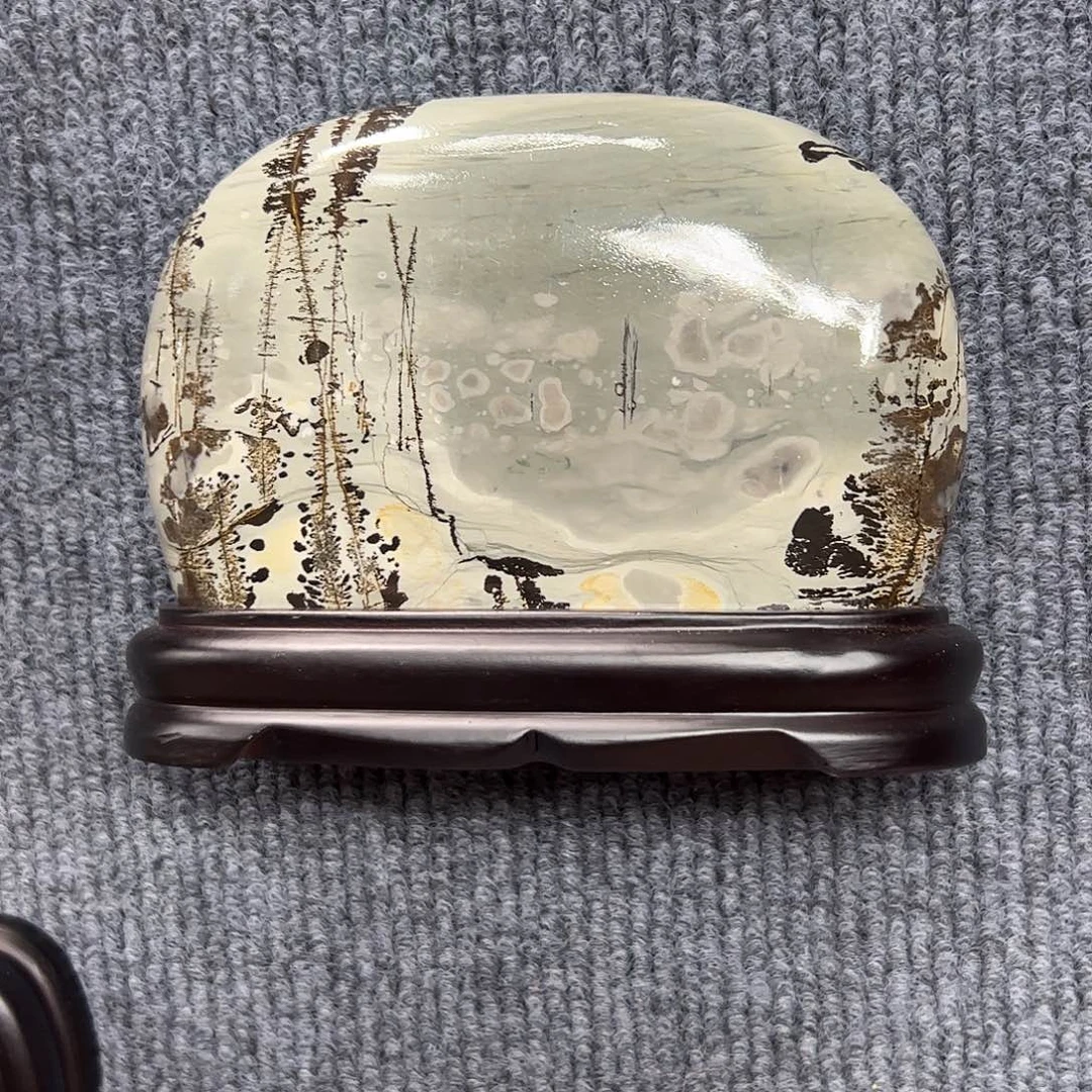 广西石睦*天然国画石