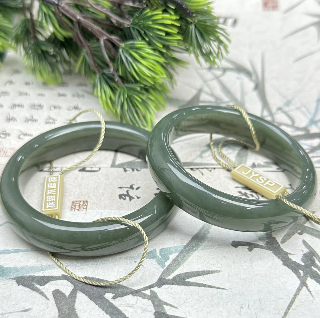 JYSP186和田玉且末蓝手镯多样性发其一