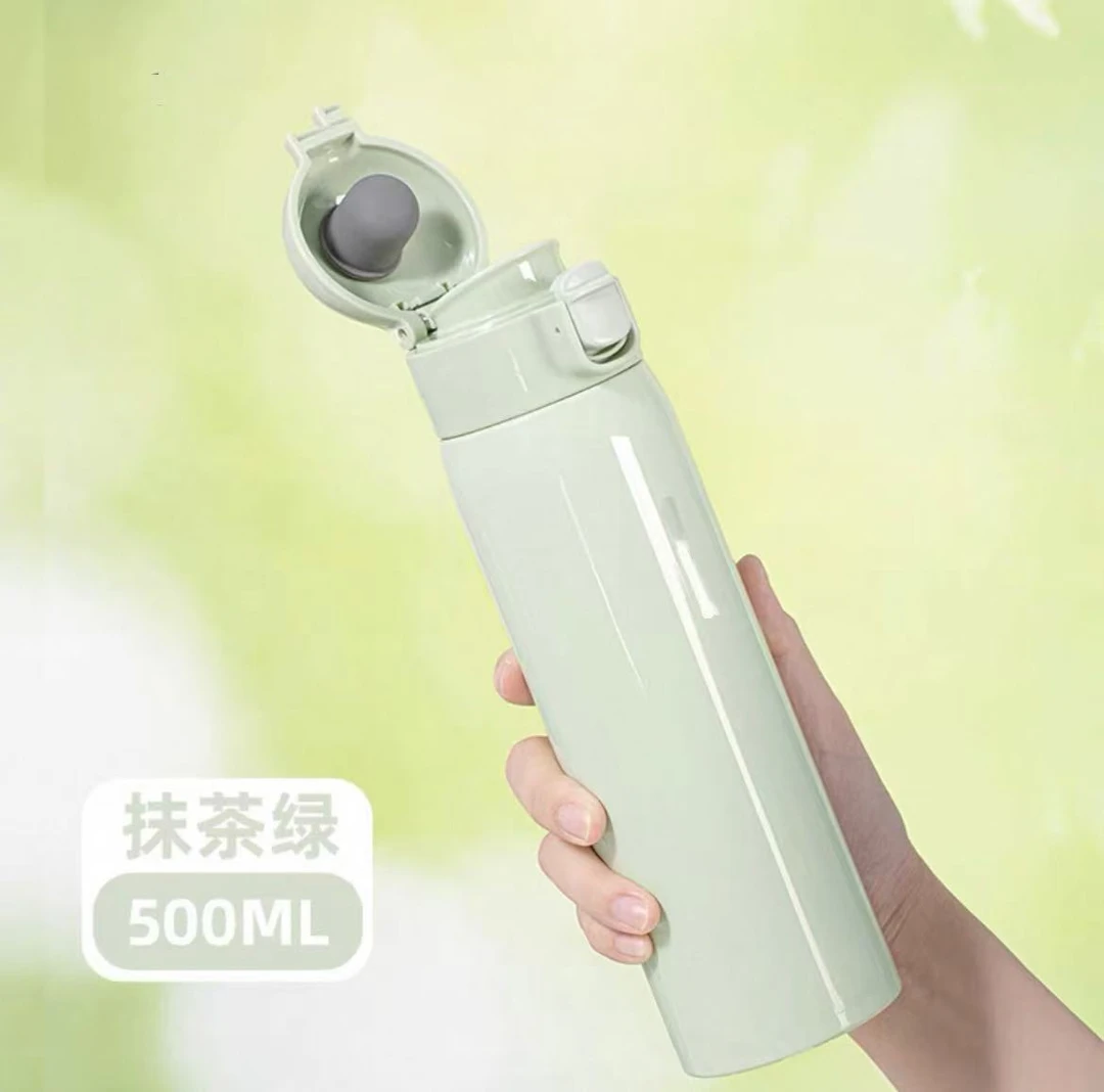 【随机发】k-保温杯高颜值大容量男女士不锈钢水杯杯子480ml