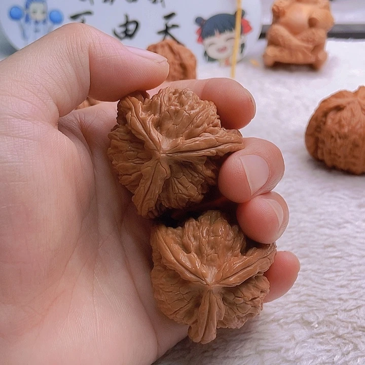 吊坠文玩核桃素**天三棱
