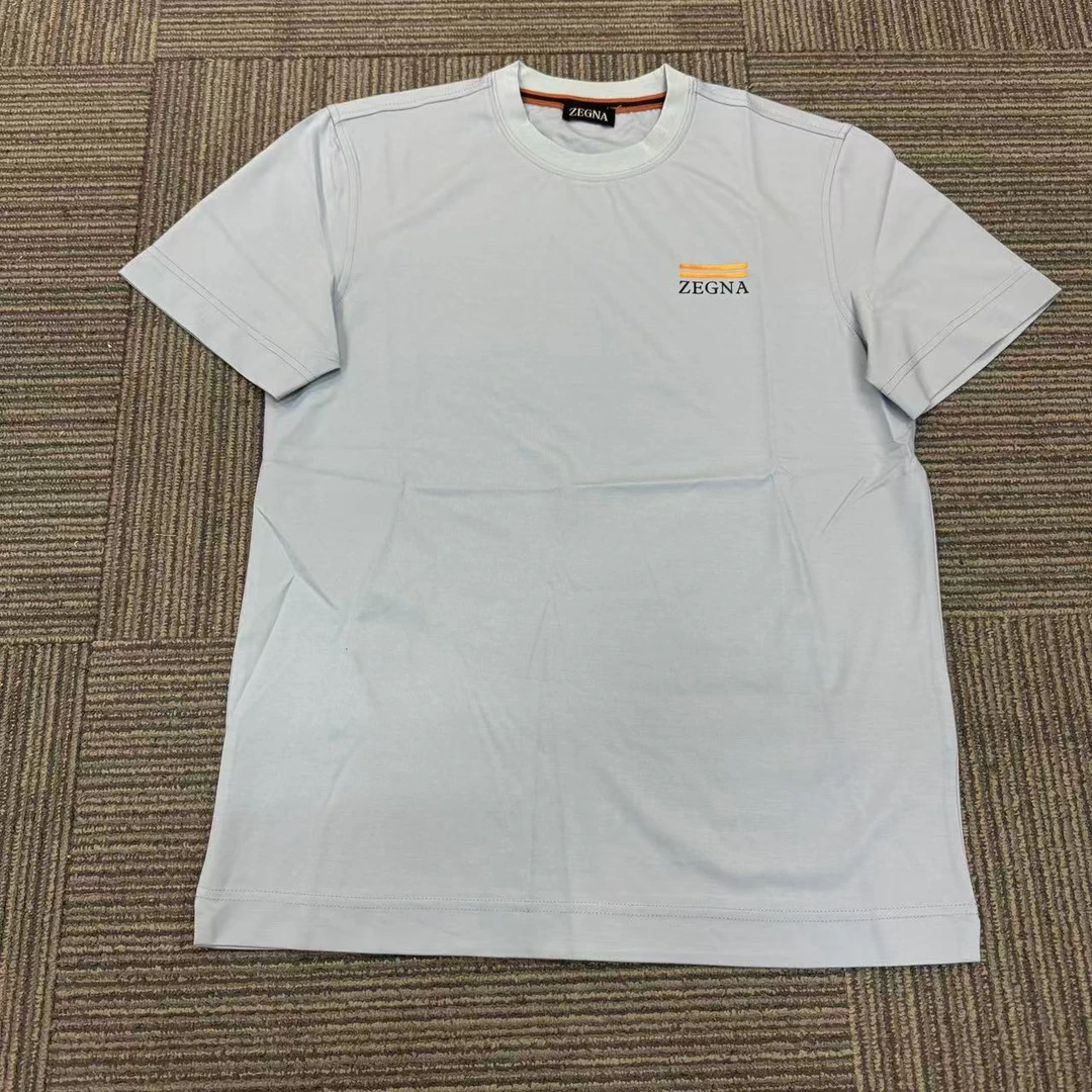 未使用 ZEGNA 全新ZEGNA杰尼亚三色胶标短袖