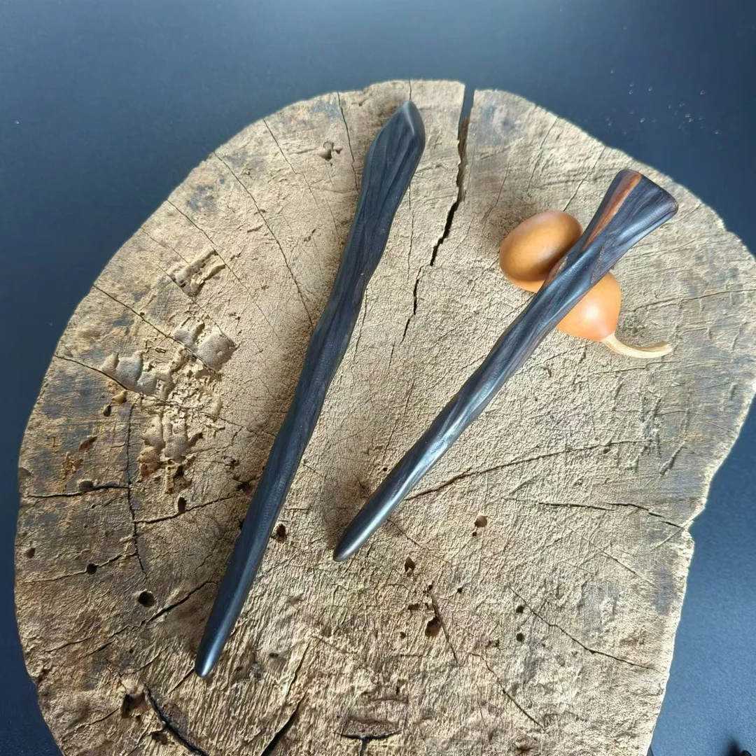 檀木手工古风日常简约发簪发饰古典旗袍百搭复古民族风钗盘发簪子