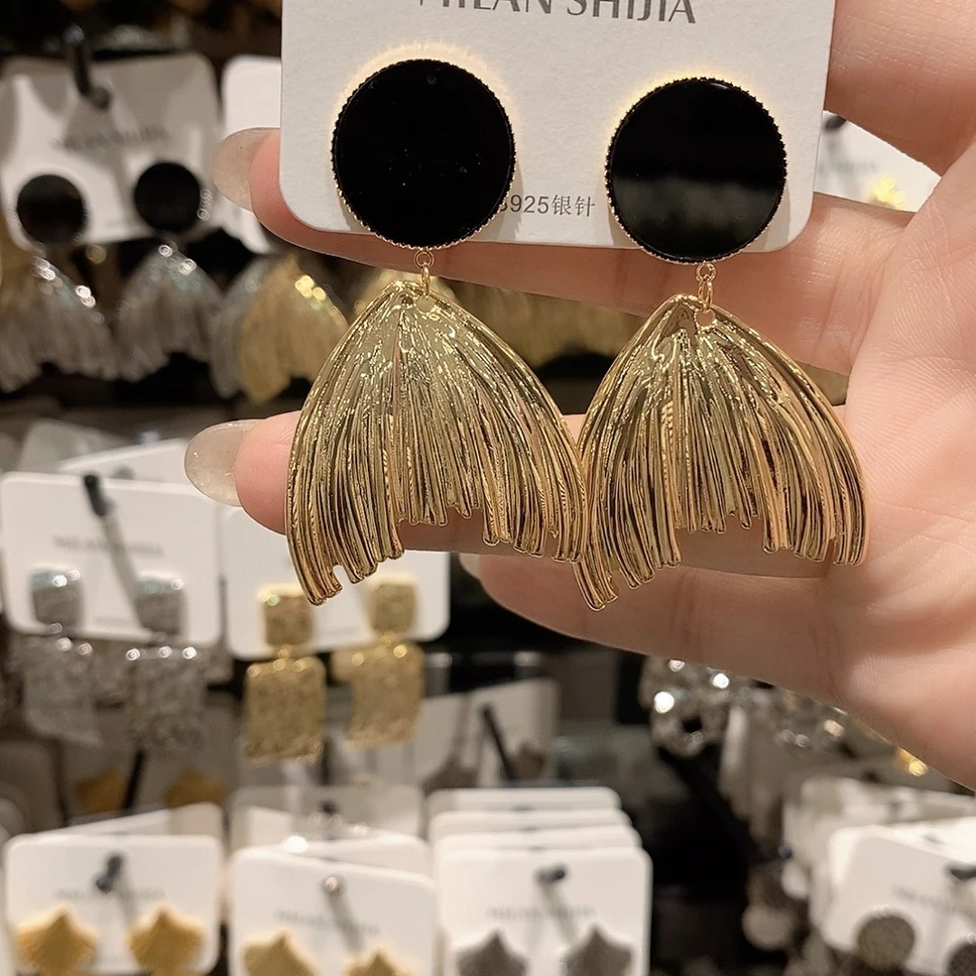 铜合金925银金色鱼尾