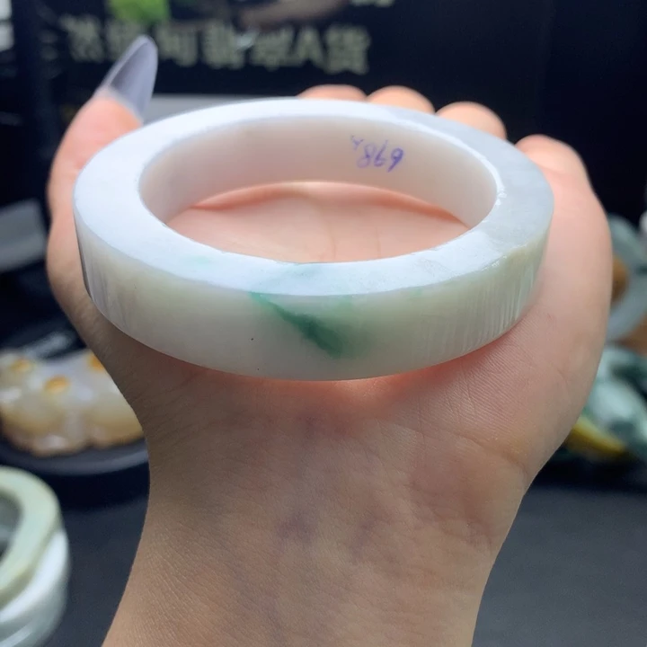 定制翡翠翡翠手镯未镶嵌52-54