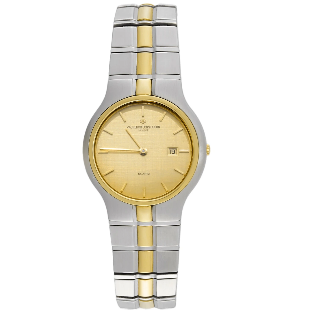 99新 Vacheron Constantin/江诗丹顿 33mm金盘间金腕表/WHT030863