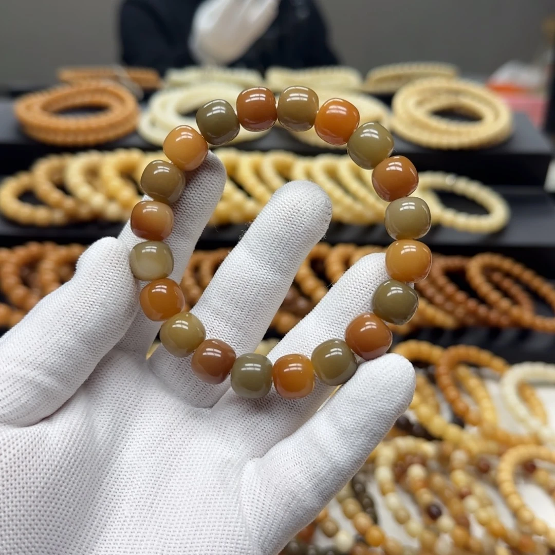 菩提根/象牙果手串11×12 5年 鬼工