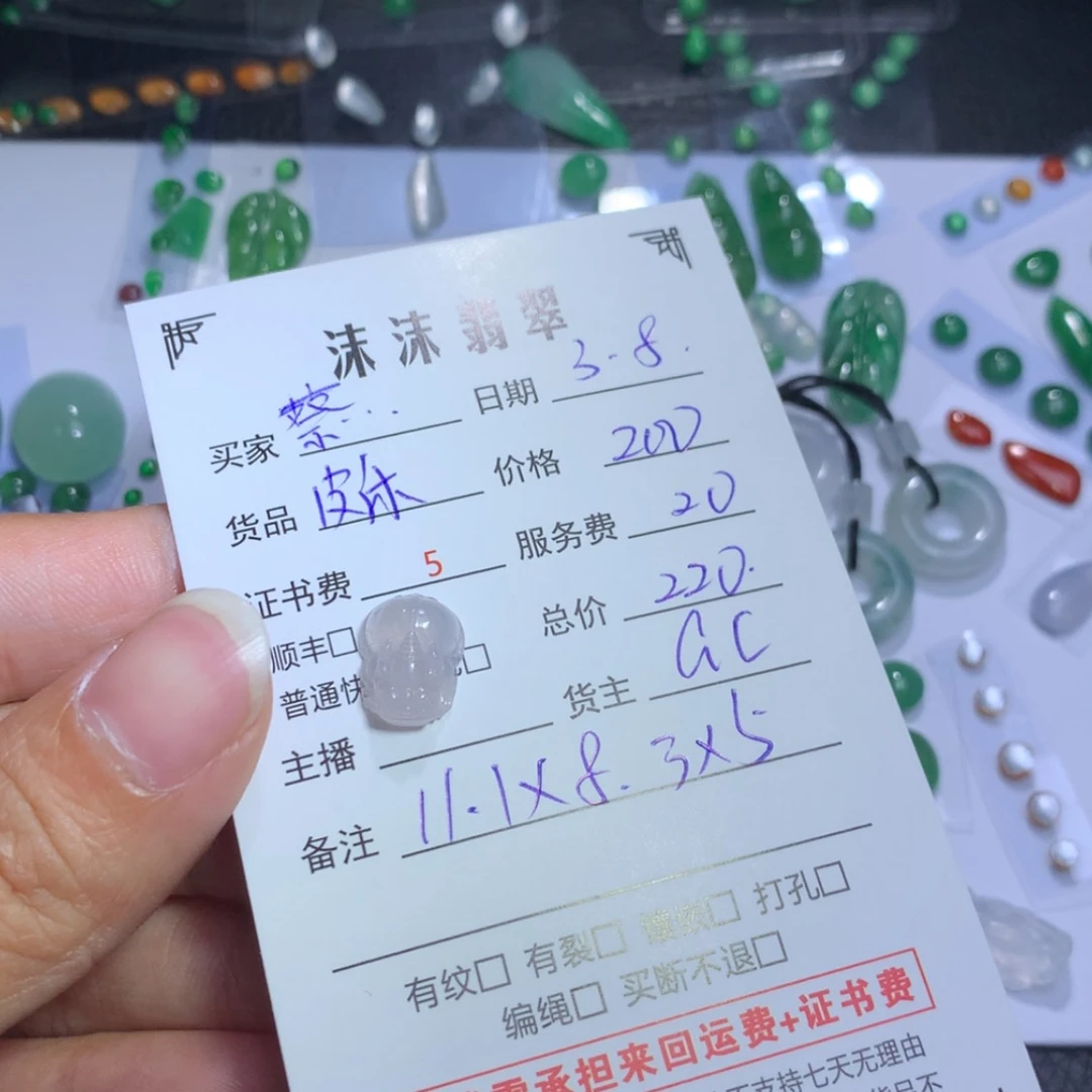 【闪购商品】翡翠颈饰未镶嵌蔡*子