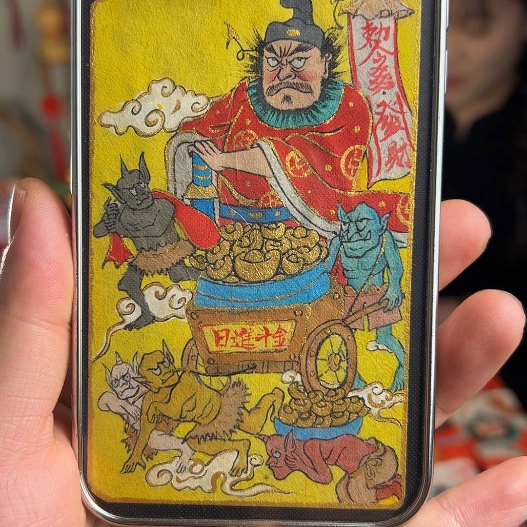 兔***.纯手绘钟馗文创画