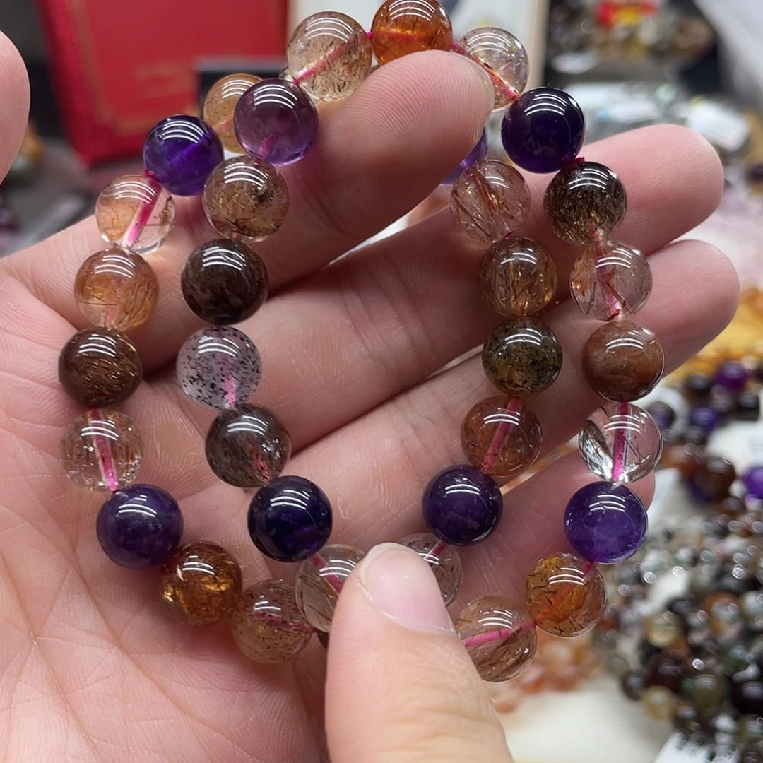 未镶嵌手串水晶多样性发货发一条