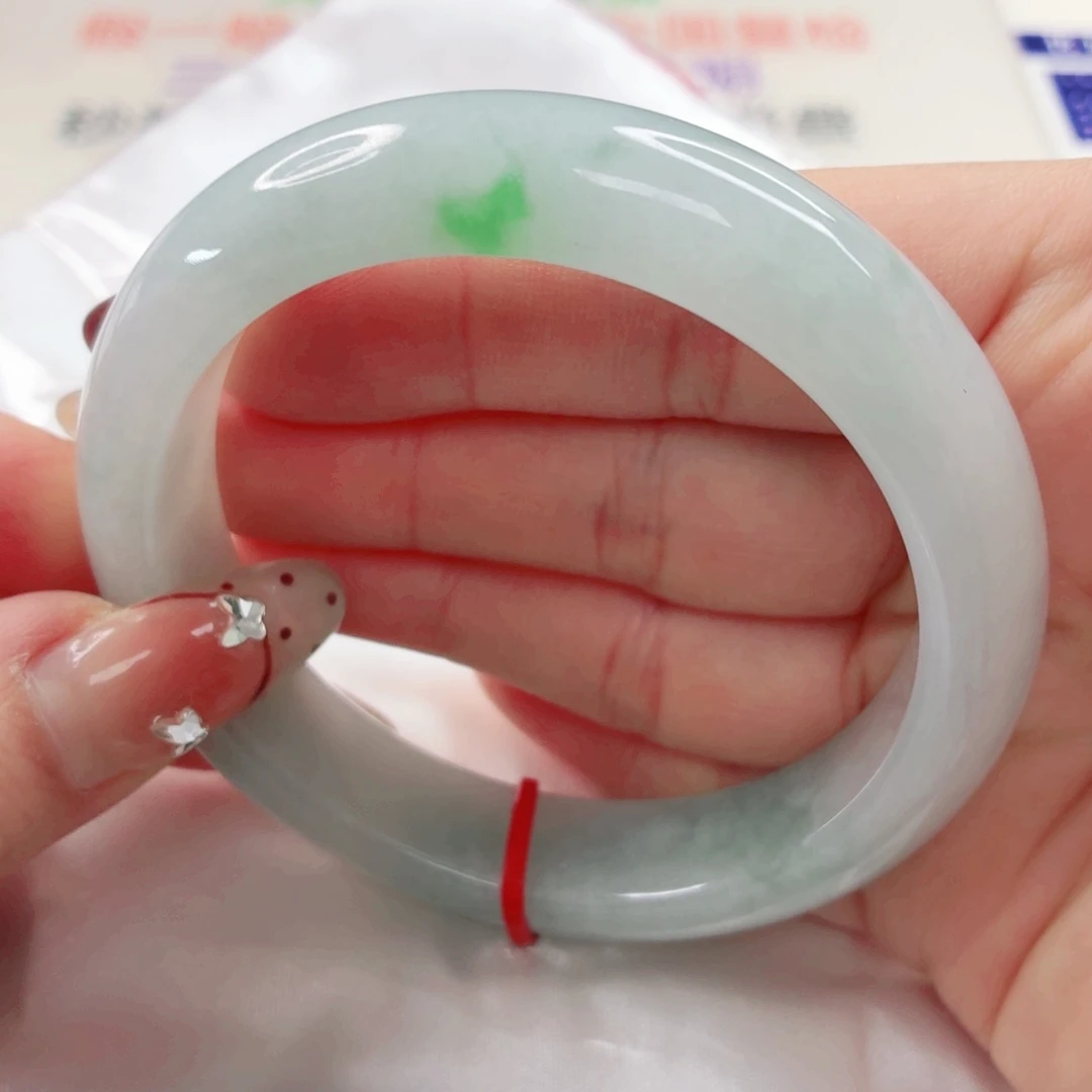 翡翠未镶嵌手镯57.5x182