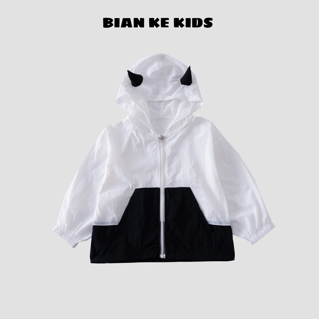 新款夏季儿童品牌透气洋气休闲撞色拼接高级感男童防晒衣B2560