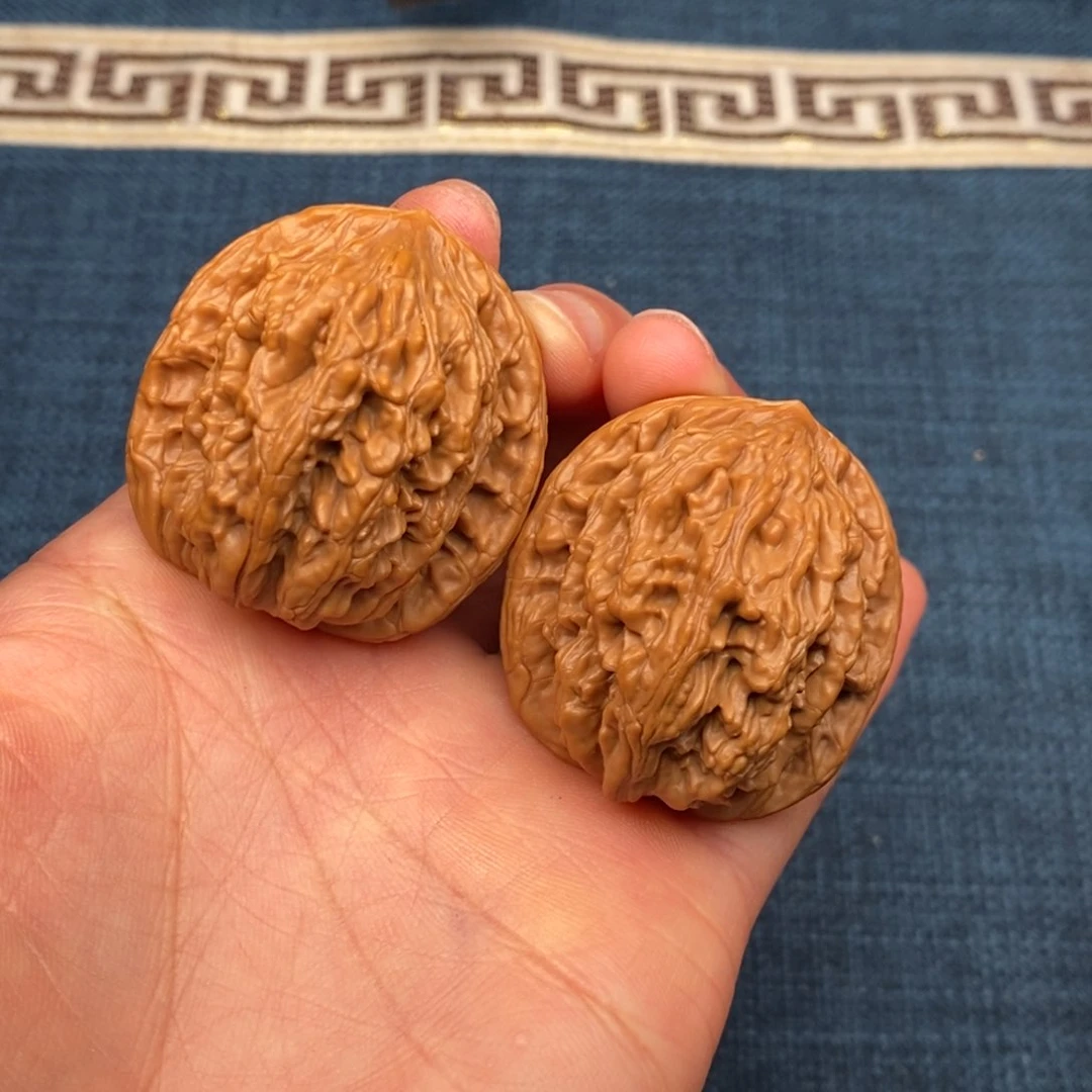 文玩核桃把件热*38虎头