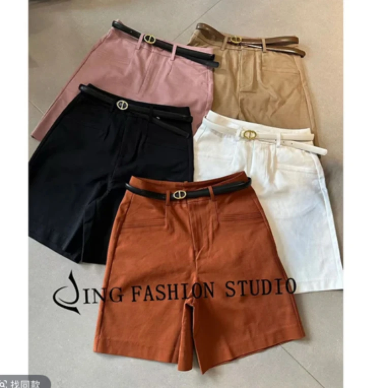 JING家2025春夏休闲百搭五分显瘦百搭忘不了中裤